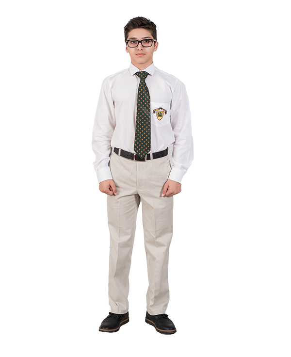 White Dress Shirt For Boys (A Level) All Season