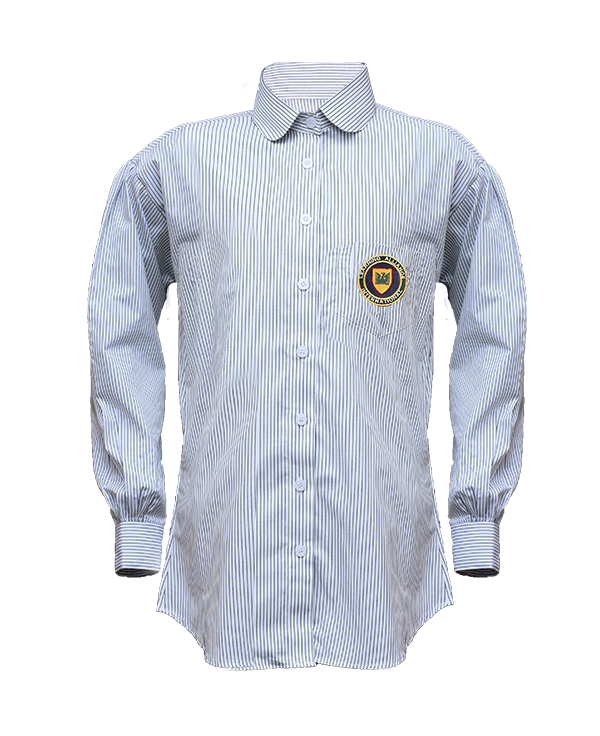 Pinstriped Shirt Girls Full Sleeve For IB