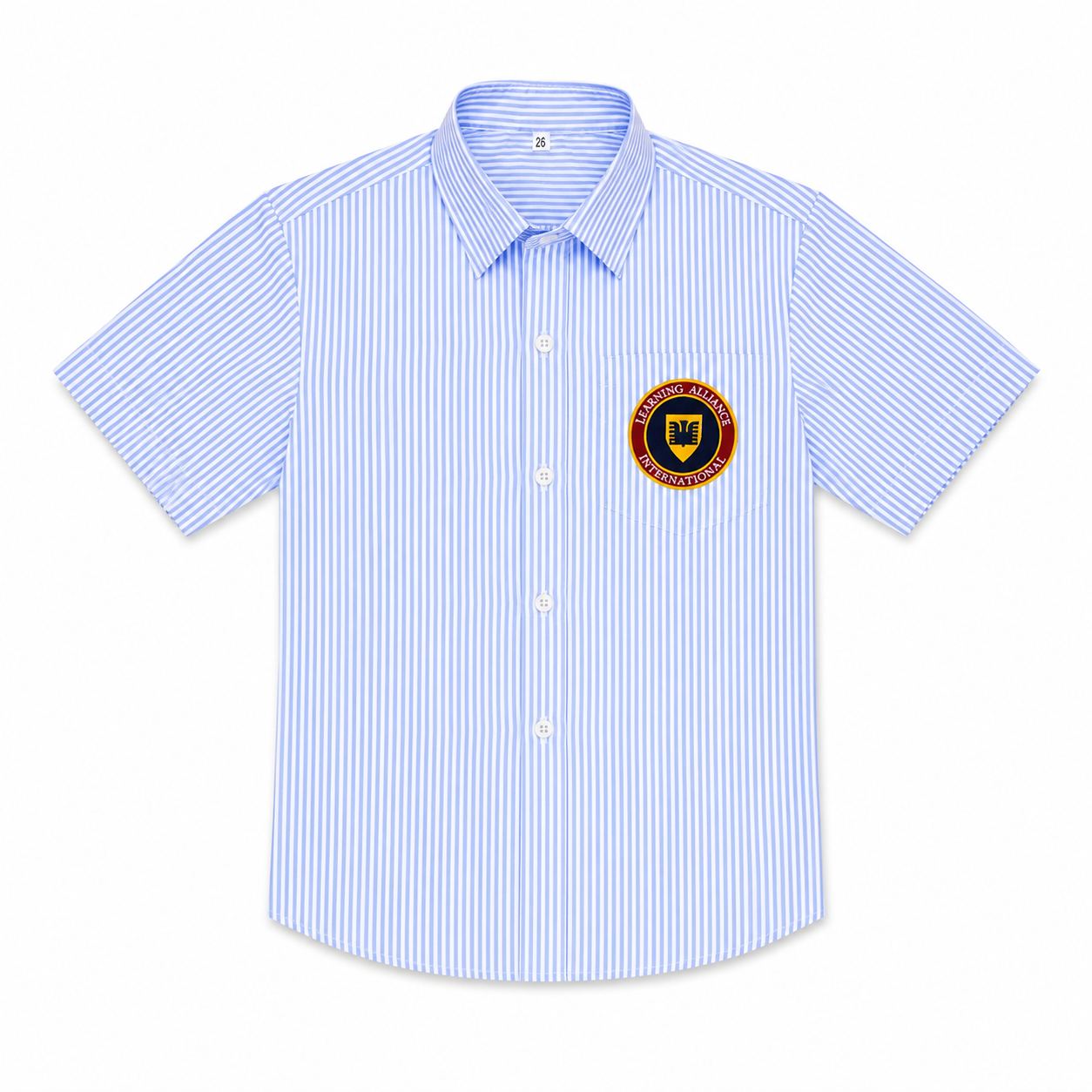 Shirt Pinstriped For Girls (Half Sleeve)