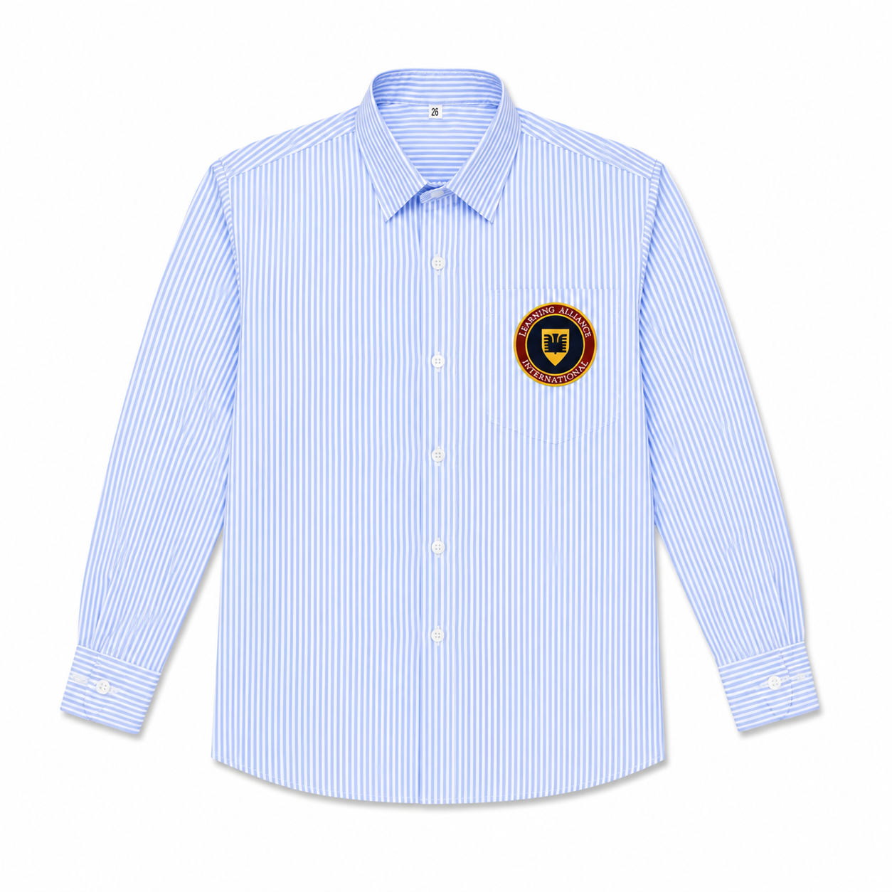 Shirt Pinstriped For Girls (Full Sleeve)